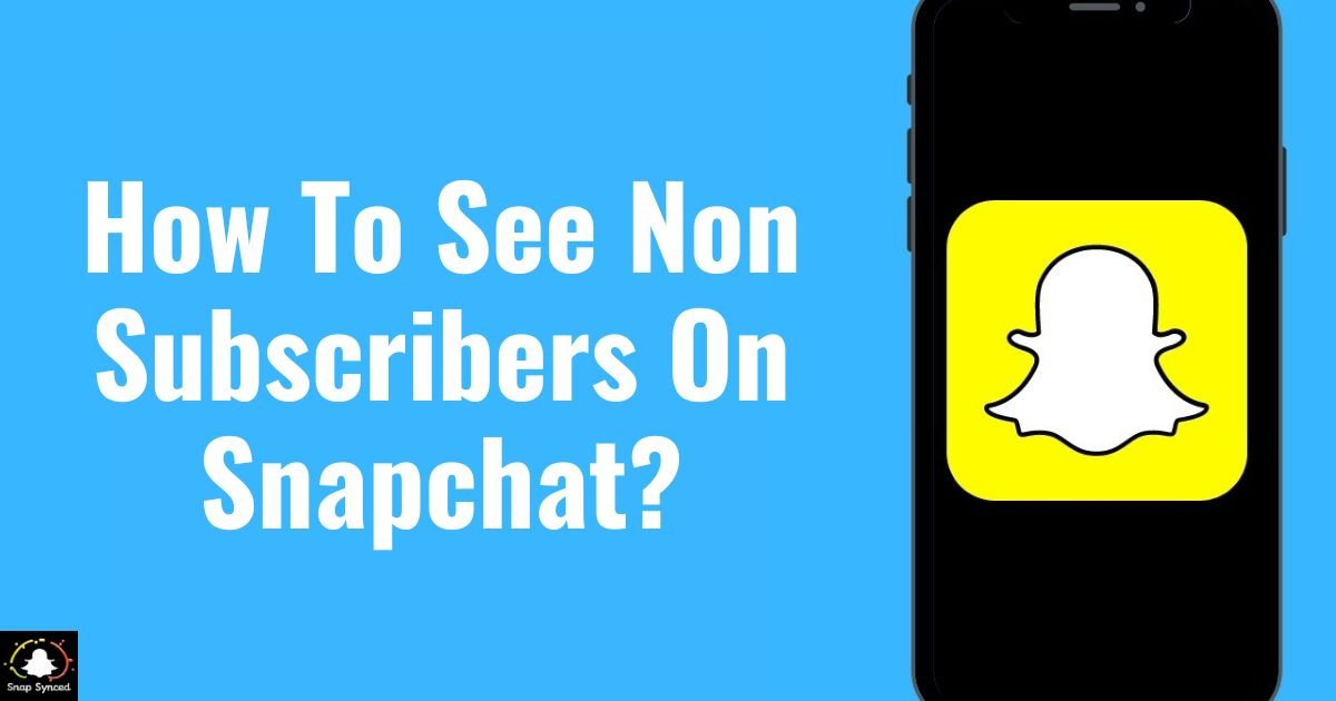 How To See Non Subscribers On Snapchat?